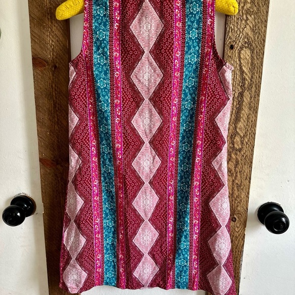 Lily Bleu Boutique Boho Sleeveless Mixed Media Tassel Girls 12 Dress - Picture 14 of 15